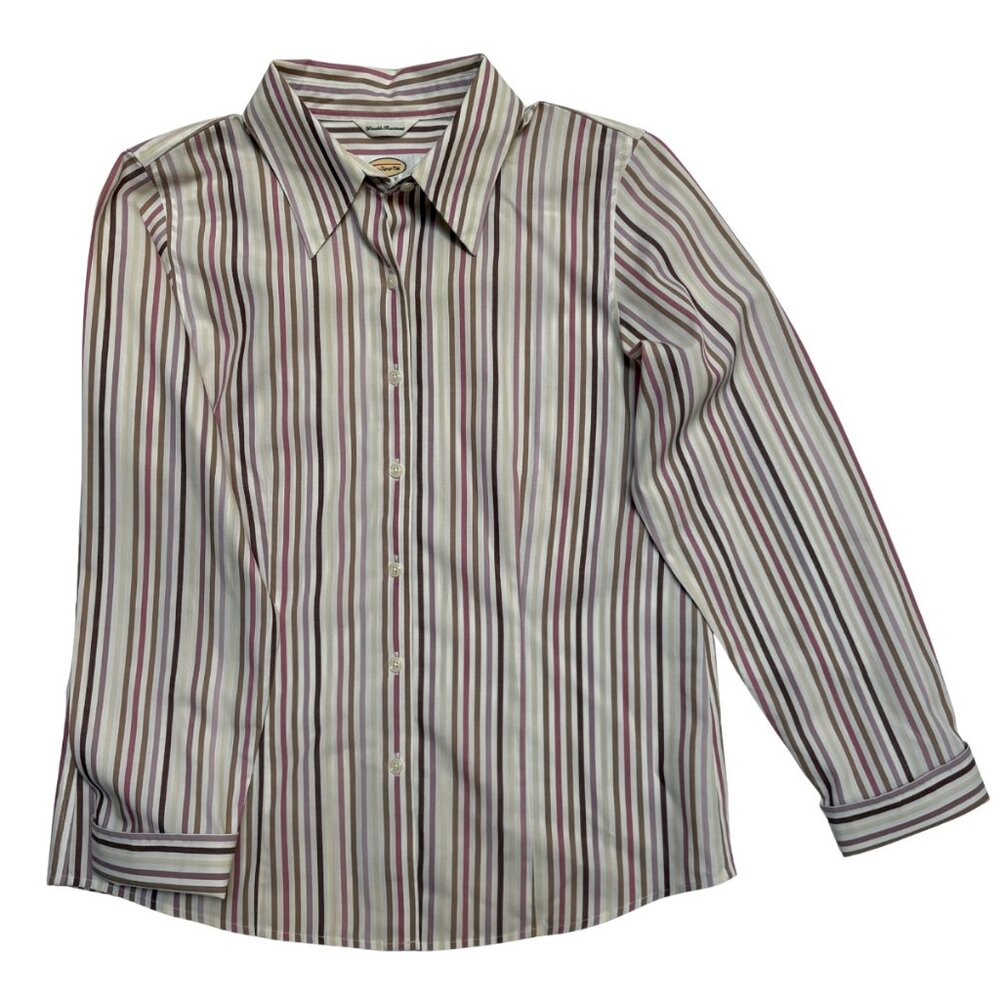 Talbots Wrinkle-Resistant Button-Down Shirt – Size 2 Petite – 100% Cotton